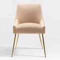 Fauteuil d'appoint WestinTrends en velours performant rembourré avec pieds en métal