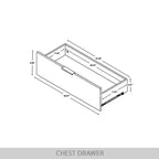 ChaletPosh Commode 4 Tiroirs