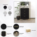ChaletPosh Commode 4 Tiroirs