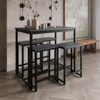 ChaletPosh 5 PCs Metal Dining Set