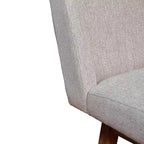 Tabouret de bar pivotant à hauteur de comptoir Stancoste Armen Living en bois et tissu