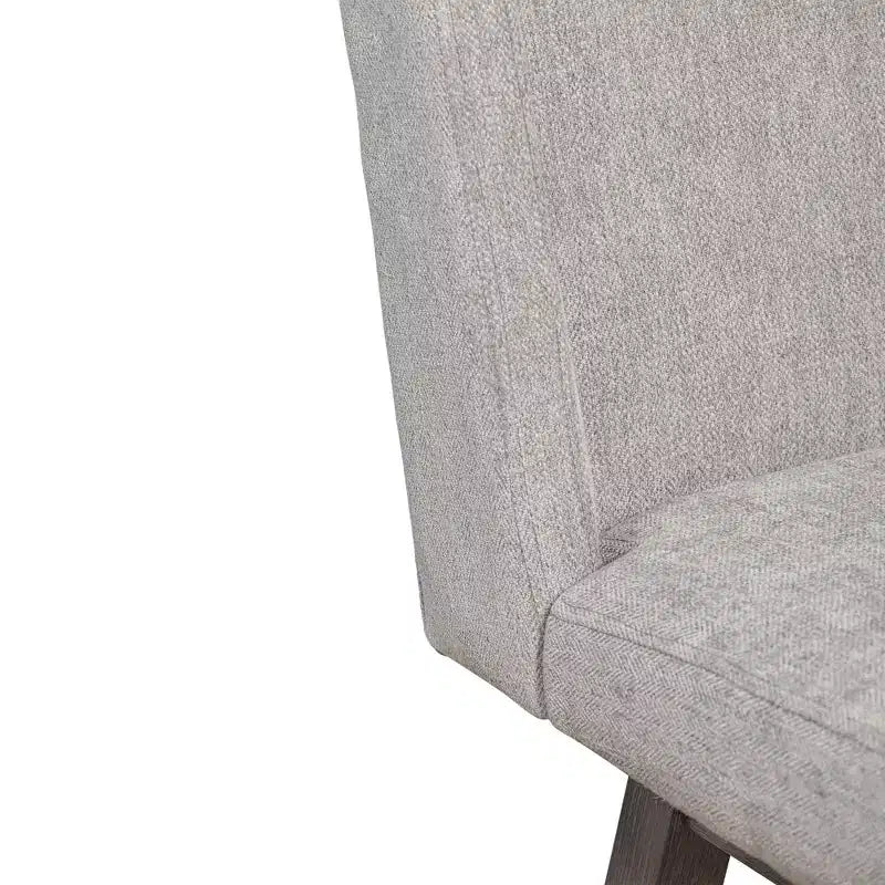 Tabouret de bar pivotant à hauteur de comptoir Stancoste Armen Living en bois et tissu
