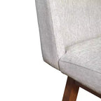 Tabouret de bar pivotant à hauteur de comptoir Stancoste Armen Living en bois et tissu