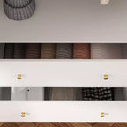 Famapy Armoire Moderne avec Miroir Rangement de Penderie: Barres Robustes, Tiroirs Coulissants Pratique et Élégante