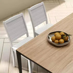 Costway Lot de 2 chaises de salle à manger sans accoudoirs en bois avec pieds en bois d'hévéa et dossier incurvé pour cuisine Blanc/Noir