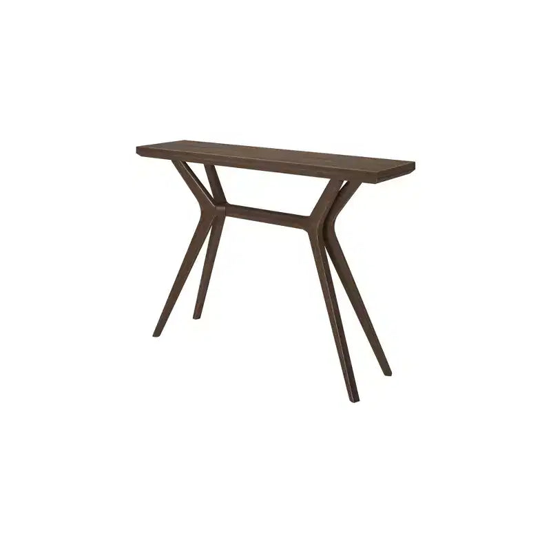 Console Plank+Beam Verso, Table de canapé moderne en bois massif de 46 pouces, Table d'entrée étroite pour couloir, Derrière le canapé, Salon