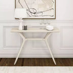 Console Plank+Beam Verso, Table de canapé moderne en bois massif de 46 pouces, Table d'entrée étroite pour couloir, Derrière le canapé, Salon