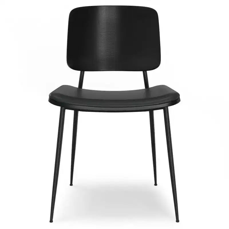 Lot de 2 chaises de salle à manger en similicuir Renata WyndenHall