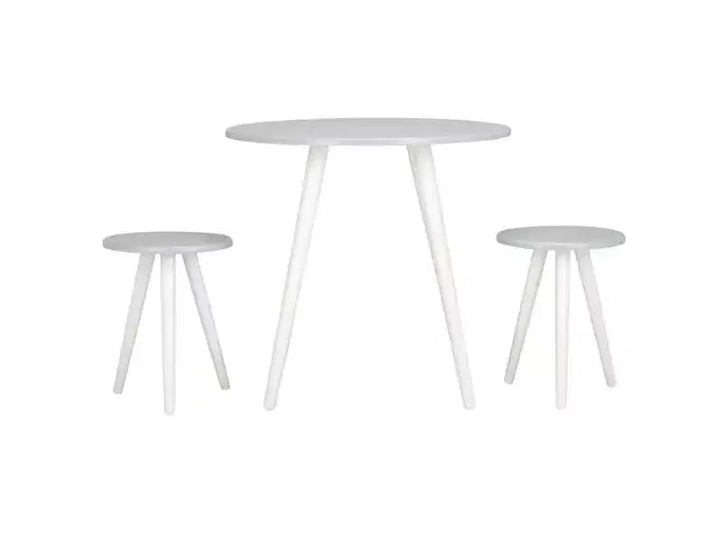 Whitman 3 Piece Dining Set - DNS1400A -Light Grey/White - Safavieh