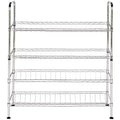 Lidia Adjustable Shoe Rack - HAC1007 - Chrome - Safavieh