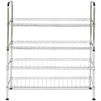 Lidia Adjustable Shoe Rack - HAC1007 - Chrome - Safavieh