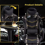 FDW Chaise de Bureau Gaming Fauteuil de Bureau Chaise de Direction Ergonomique en Cuir PU à Dossier Haut avec Support Lombaire et Repose-Pieds