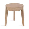 Kate and Laurel Vola Wood Side Table, 17x17x18, Natural