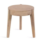 Kate and Laurel Vola Wood Side Table, 17x17x18, Natural