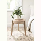 Table d'appoint en bois Vola de Kate et Laurel, 17x17x18, Naturel