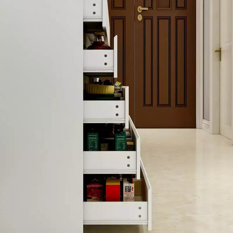 Commode multifonctionnelle blanche Famapy avec 15 tiroirs de rangement Commode horizontale