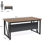 Bureau informatique de direction en L Lantine avec classeur latéral