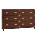 Commode 6 tiroirs à accents dorés Kedric par iNSPIRE Q Bold