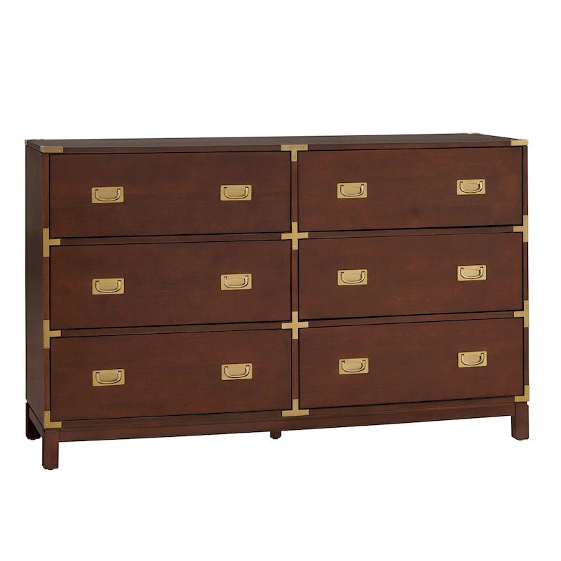 Commode 6 tiroirs à accents dorés Kedric par iNSPIRE Q Bold