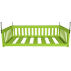 Lit de repos suspendu Pine Twin Mission avec chaîne