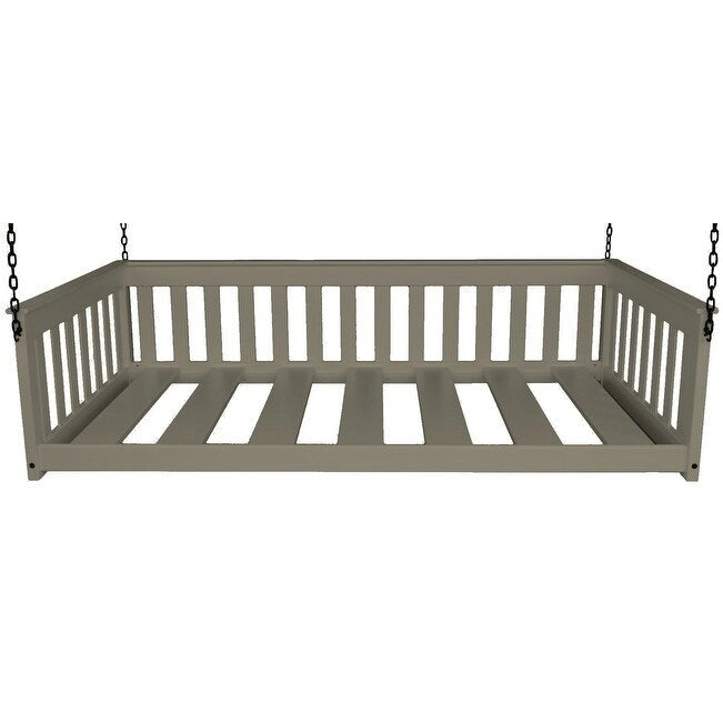 Lit de repos suspendu Pine Twin Mission avec chaîne