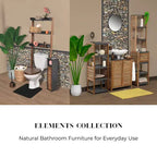 Evideco Articles de maison français Linge de bain Rangement Étagère sur pied Éléments en acacia - Bois gris