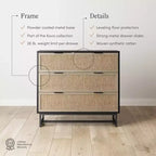 Commode en rotin Kova Nathan James