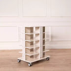 Tour de rangement mobile à 20 compartiments ECR4Kids et 20 bacs de rangement, 5x4, Meubles pour enfants