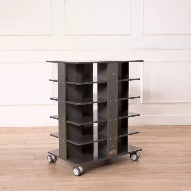 Tour de rangement mobile à 20 compartiments ECR4Kids et 20 bacs de rangement, 5x4, Meubles pour enfants