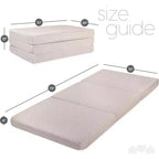 Matelas en mousse à mémoire de forme pliable en trois de 10 cm Milliard Premium