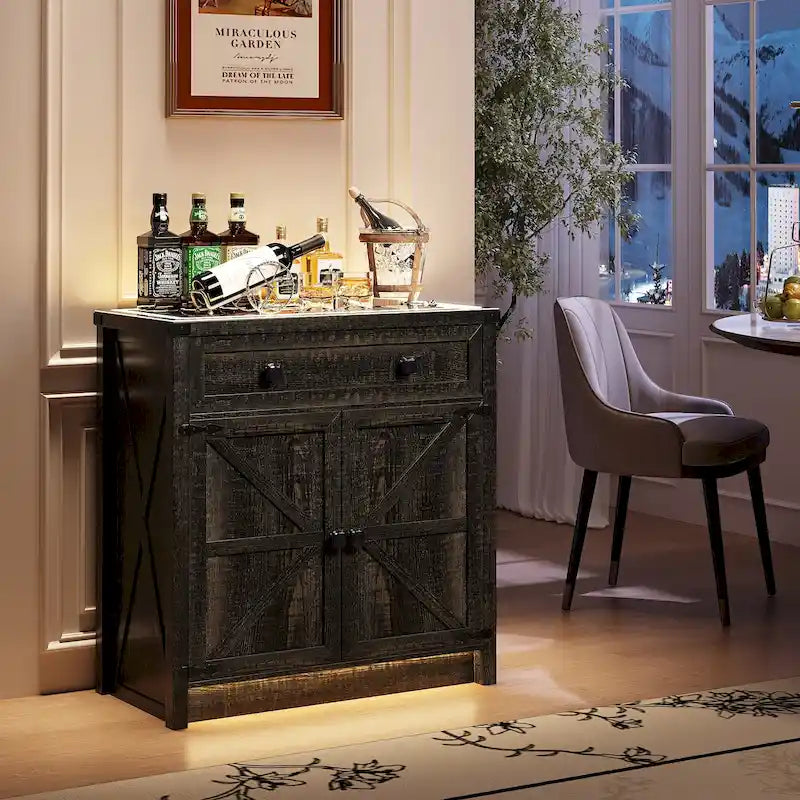Buffet de 31,5 de large avec lumière LED - S/O