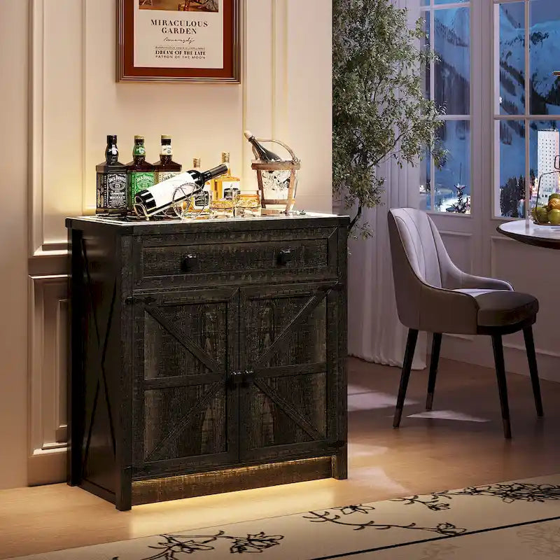 Buffet de 31,5 de large avec lumière LED - S/O