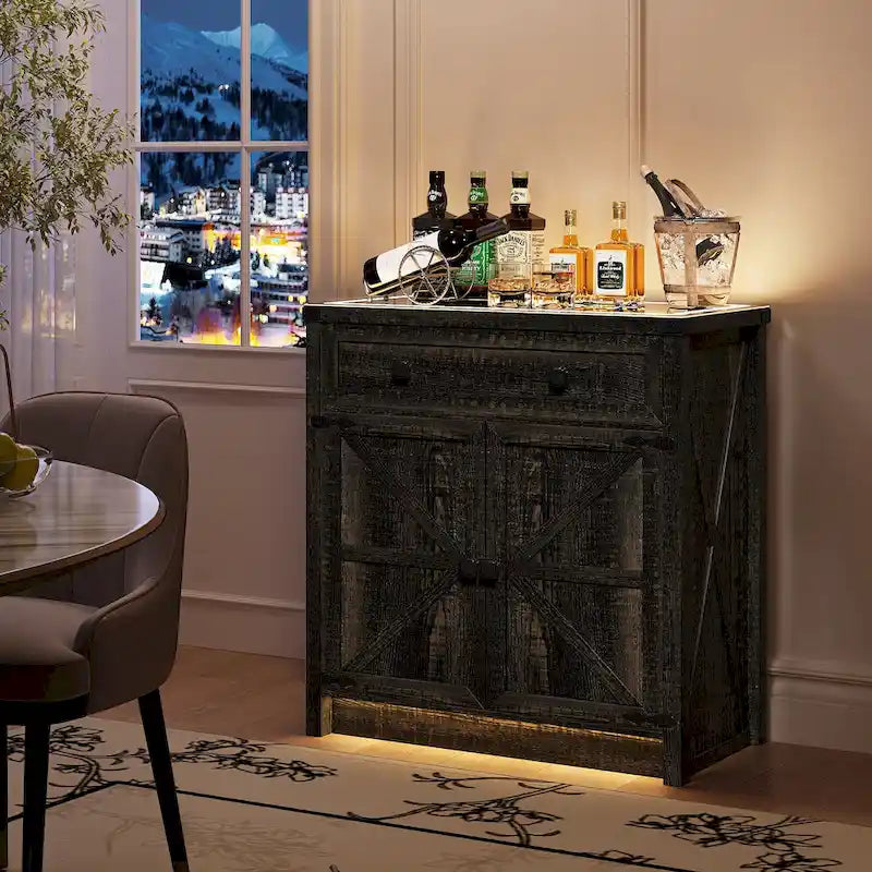 Buffet de 31,5 de large avec lumière LED - S/O