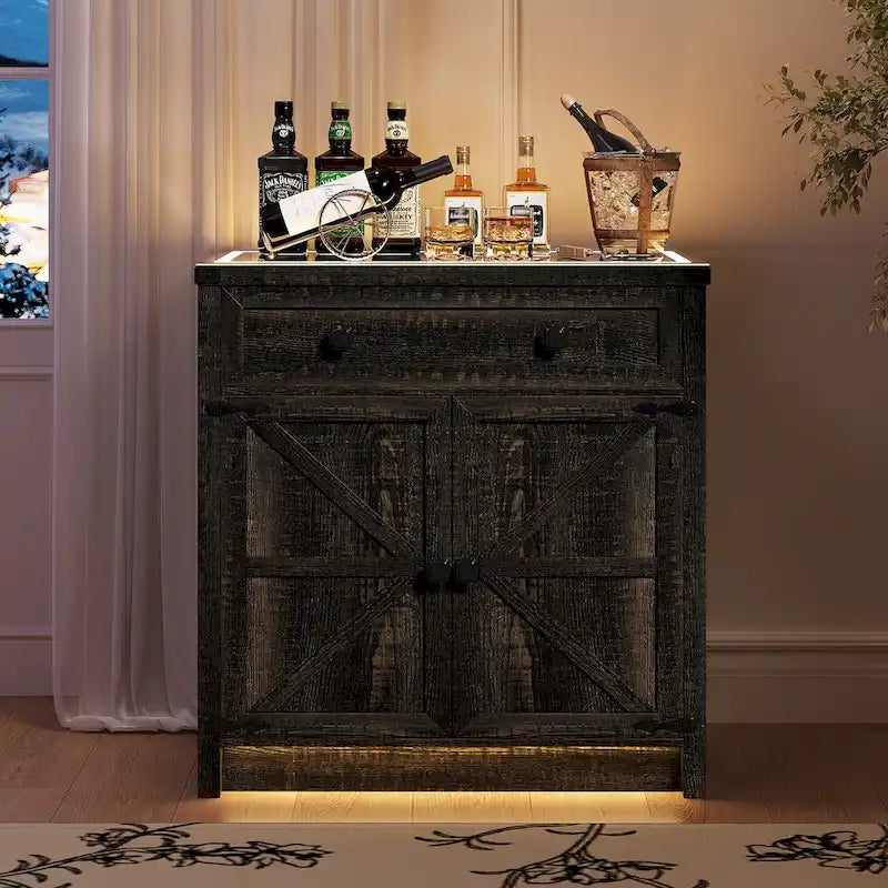 Buffet de 31,5 de large avec lumière LED - S/O