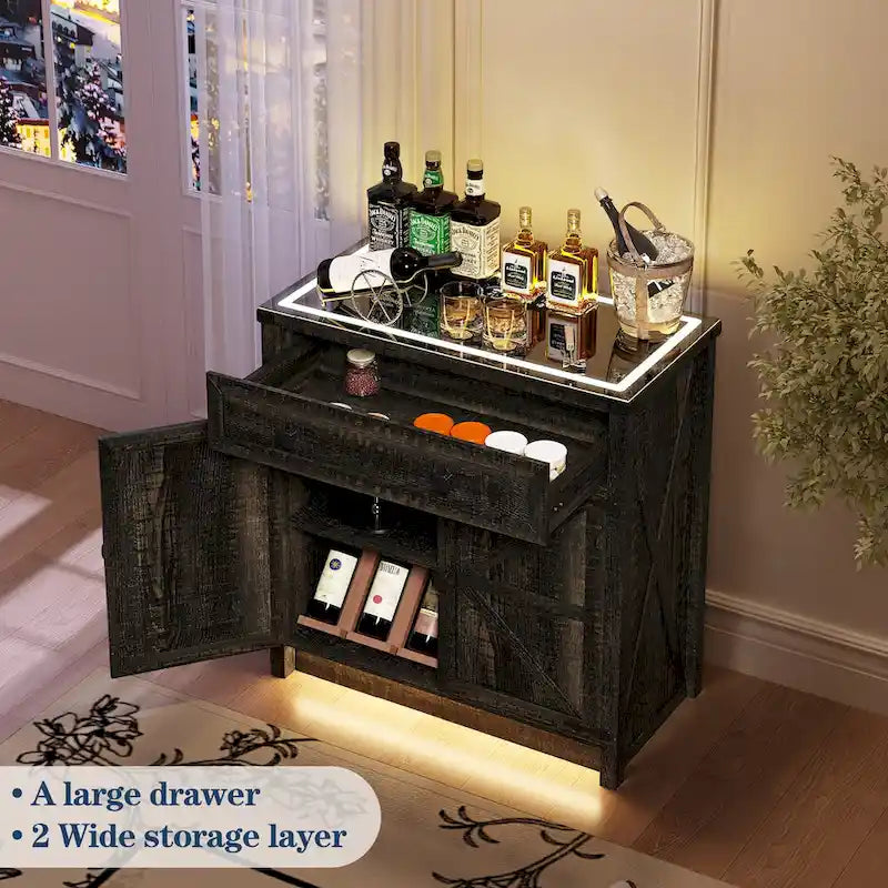 Buffet de 31,5 de large avec lumière LED - S/O