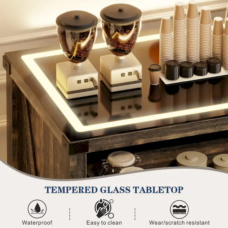 Buffet de 31,5 de large avec lumière LED - S/O