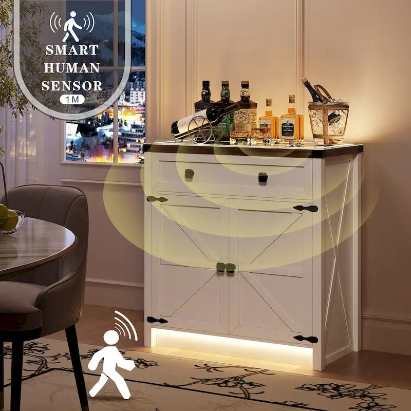 Buffet de 31,5 de large avec lumière LED - S/O