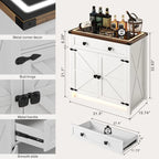 Buffet de 31,5 de large avec lumière LED - S/O