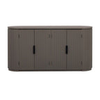 Meuble de rangement à 4 portes de 63 W avec poignées métalliques