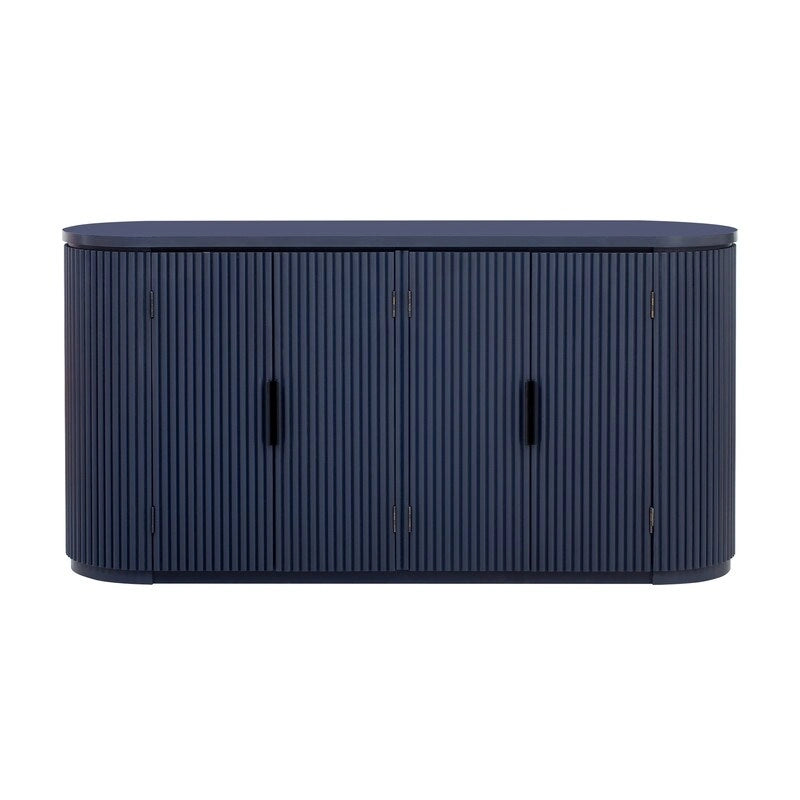 Meuble de rangement à 4 portes de 63 W avec poignées métalliques