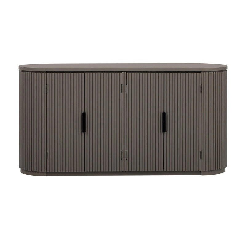 Meuble de rangement à 4 portes de 63 W avec poignées métalliques