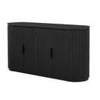 Meuble de rangement à 4 portes de 63 W avec poignées métalliques