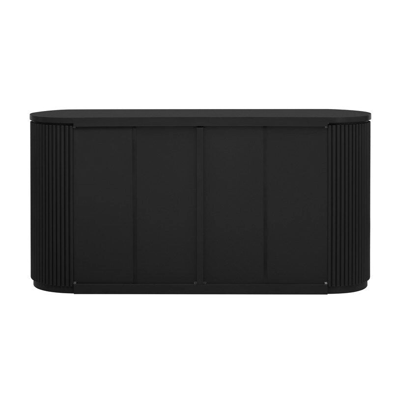 Meuble de rangement à 4 portes de 63 W avec poignées métalliques