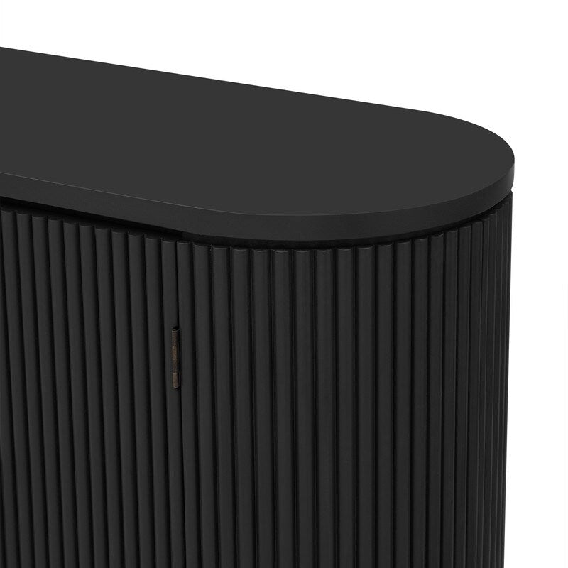 Meuble de rangement à 4 portes de 63 W avec poignées métalliques