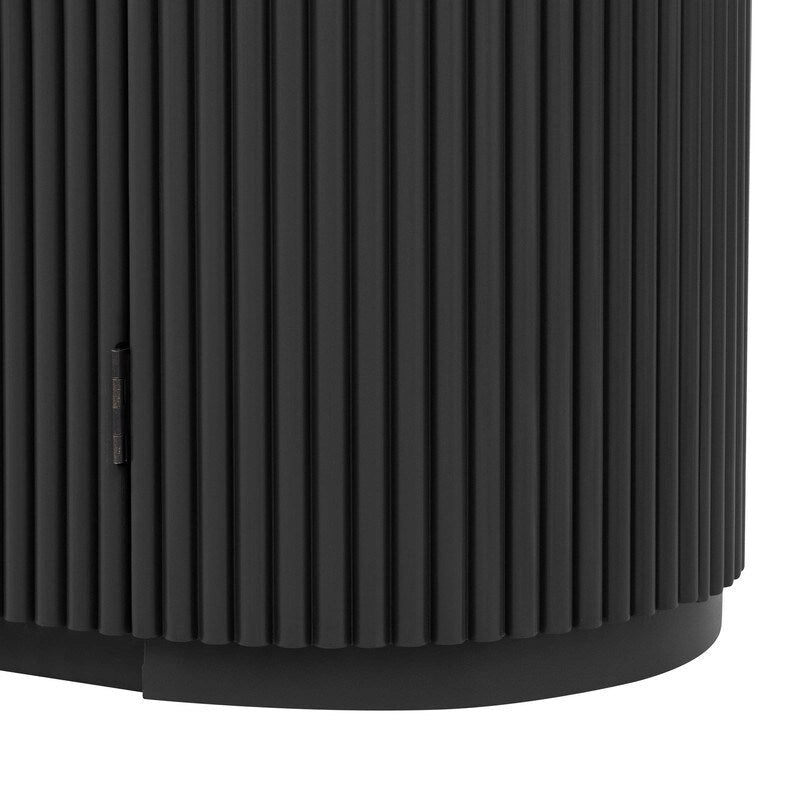 Meuble de rangement à 4 portes de 63 W avec poignées métalliques