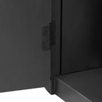 Meuble de rangement à 4 portes de 63 W avec poignées métalliques