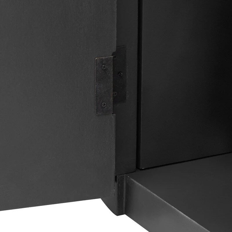 Meuble de rangement à 4 portes de 63 W avec poignées métalliques