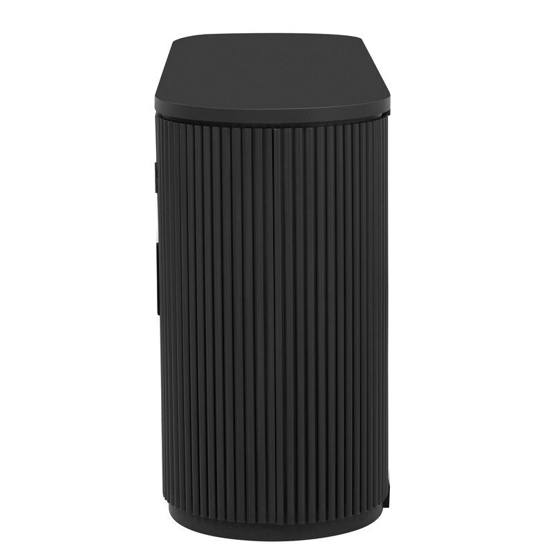 Meuble de rangement à 4 portes de 63 W avec poignées métalliques