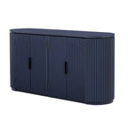 Meuble de rangement à 4 portes de 63 W avec poignées métalliques
