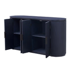 Meuble de rangement à 4 portes de 63 W avec poignées métalliques